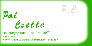 pal cselle business card